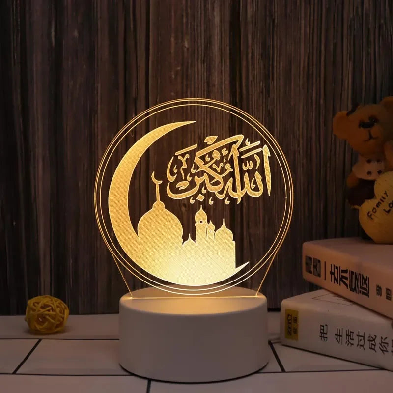 Muslim Festival Eid Mubarak Decorative Lamp