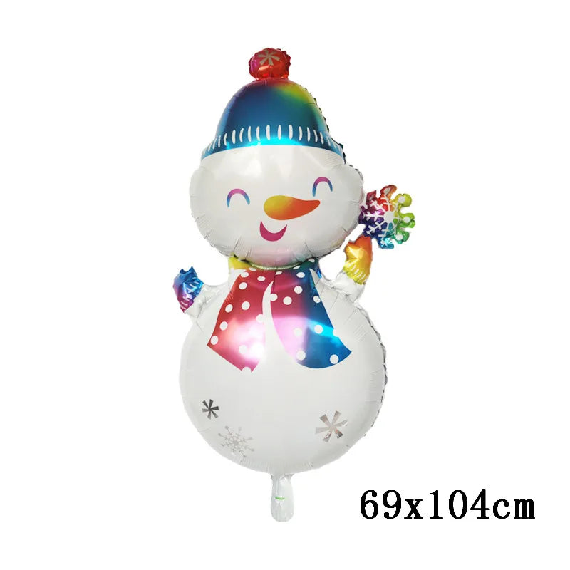 Merry Christmas Foil Balloon Navidad 2023 Home Decoration Santa Claus Snowman Decor Christmas Party Xmas New Years Supplies Gift