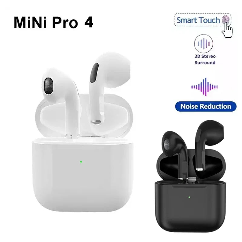 Pro 4 TWS Wireless Headphones Earphone Bluetooth-compatible 5.0 Waterproof Headset with Mic for Xiaomi iPhone Pro4 Earbuds