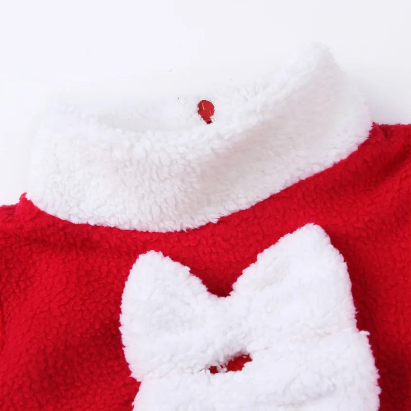 Christmas Baby Clothes Kids Santa Claus Cosplay Costume Boys Long Sleeve Clothes Toddler Girls Dress Cute Infant Winter Outwear