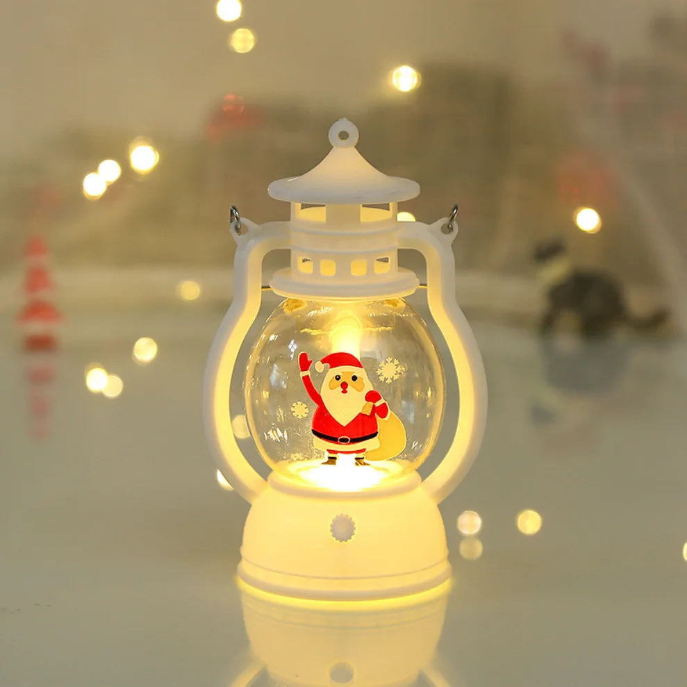 LDHLM Christmas Decorative lamp LED Lantern Light Santa Claus Merry Christmas Decorations for Home 2023 Xmas Navidad Noel Gift