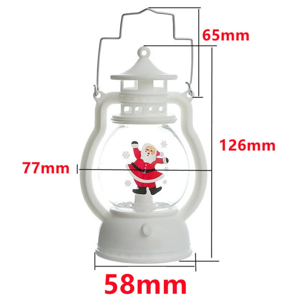 LDHLM Christmas Decorative lamp LED Lantern Light Santa Claus Merry Christmas Decorations for Home 2023 Xmas Navidad Noel Gift