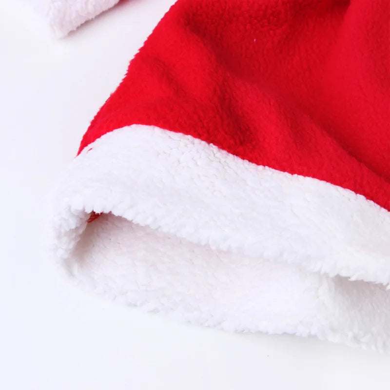 Christmas Baby Clothes Kids Santa Claus Cosplay Costume Boys Long Sleeve Clothes Toddler Girls Dress Cute Infant Winter Outwear