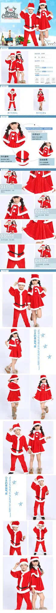 Christmas Baby Clothes Kids Santa Claus Cosplay Costume Boys Long Sleeve Clothes Toddler Girls Dress Cute Infant Winter Outwear