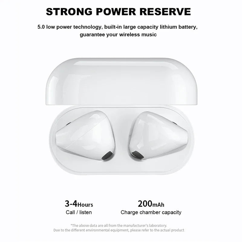 Pro 4 TWS Wireless Headphones Earphone Bluetooth-compatible 5.0 Waterproof Headset with Mic for Xiaomi iPhone Pro4 Earbuds